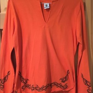 🎃 Long sleeve bright orange shirt